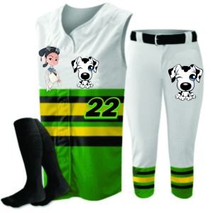 Uniforme de béisbol a rayas sin mangas mezclado